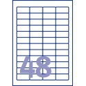 Etiket Avery L4778-20 45.7x21.2mm polyester wit 960stuks