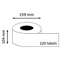Etiket Dymo LabelWriter industrieel 104x159mm 1 rol á 200 stuks wit