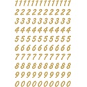Etiket HERMA 4151 8mm getallen 0-9 goud op transparant 200st
