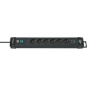 Stekkerdoos Brennenstuhl Premium 6-voudig incl. 2 USB 3m zwart