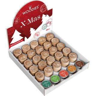 Stempels en stempelkussen Woodies Christmas afbeelding