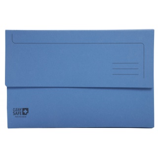 Pocketmap Exacompta Clean'Safe A4 400gr blauw