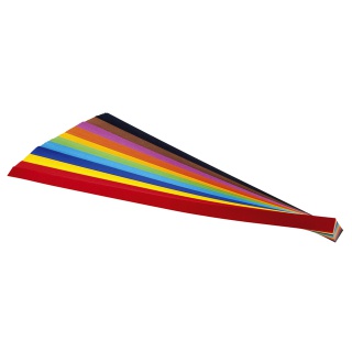 Vlechtstroken Folia 50x1cm 130gr 200 stroken assorti kleuren