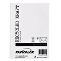 Envelop Papicolor C6 114x162mm kraft wit pak à 6 stuks