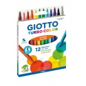 Viltstift Giotto Turbo Color assorti 12 stuks