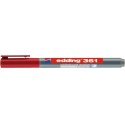 Viltstift edding 361 whiteboard rond 1mm rood