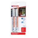 Krijtstift edding 4095 rond 2-3mm wit blister à 2 stuks