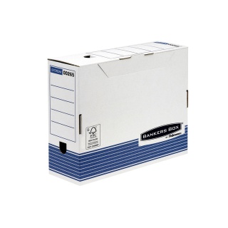 Archiefdoos Bankers Box System A4 100mm wit blauw