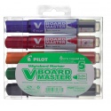 Viltstift PILOT Begreen whiteboard rond medium assorti etui à 5 stuks