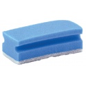 Schuurspons Cleaninq met greep 140x70x42mm blauw/wit 5 stuks