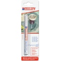 Viltstift Edding 780 lakmarker rond 0.8mm wit blister à 1 stuk