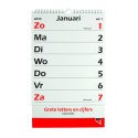 Kalender 2025 met grote letters en cijfers Quantore