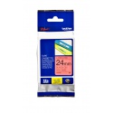 Labeltape Brother P-touch TZE-451 24mm zwart op rood