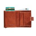 Kaarthouder Maverick Rough Gear compact RFID leer cognac