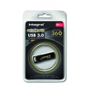 USB-stick Integral 3.0 Secure 360 64GB zwart