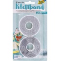 Klittenband Folia 20mmx2m wit 2 rollen