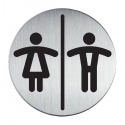Infobord pictogram Durable 4920 toileten D/H rond 83Mm