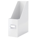 Tijdschriftencassette Leitz WOW click & store gerecycled karton wit