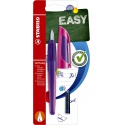 Vulpen STABILO Easybuddy linkshandig medium paars/magenta blister à 1 stuk