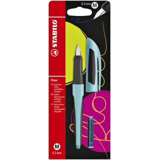 Vulpen STABILO Flow sporty medium puristblue blister à 1 stuk