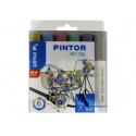 Verfstift Pilot Pintor metallic medium assorti etui à 6 stuks