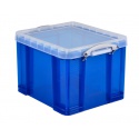 Opbergbox Really Useful 35 liter 480x390x310mm transparant blauw