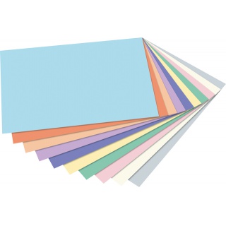 Knutselpapier Folia A4 100vel 10 pastelkleuren