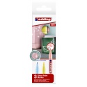 Viltstift edding 751 lakmarker rond 1-2mm pastel assorti set à 3 stuks