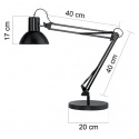 Bureaulamp Unilux Success 66 led zwart