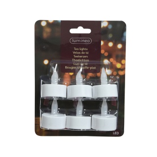 Theelicht LED Lumineo 6 stuks