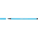 Viltstift STABILO Pen 68/031 medium neon blauw