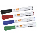 Viltstift Nobo whiteboard Glide rond assorti 1mm 4st