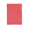 Insteekmap L-model Quantore A4 PP 0.12mm rood 25 stuks