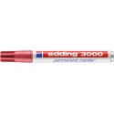 Viltstift edding 3000 rond 1.5-3mm karmijnrood