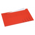 Vouwmap Secolor met tabrand Folio 100% gerecycled karton 250 gr Rood