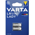 Batterij Varta LR1/N/Lady alkaline blister à 2stuk