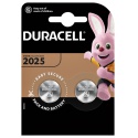 Batterij Duracell knoopcel 2xCR2025 lithium Ø20mm 3V-170mAh