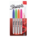 Viltstift Sharpie rond fine fun assorti blister à 4 stuks