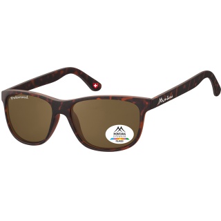 Zonnebril Montana met bruin gepolariseerd glas mat turtle