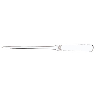 Briefopener MAULslim, vlak RVS-staal, bewerkt heft, smal lemmet van 245mm blister à 1 stuk
