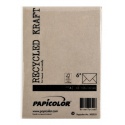 Envelop Papicolor C6 114x162mm kraft bruin pak à 6 stuks