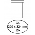 Envelop Quantore akte C4 229x324mm zelfklevend wit 10stuks