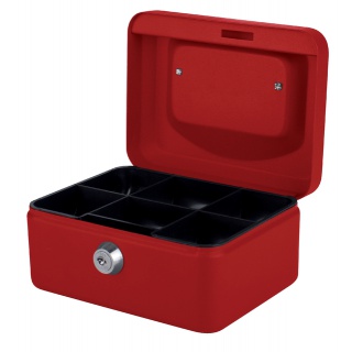 Geldkist Quantore 150x115x80mm rood