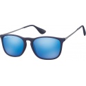 Zonnebril Montana met Revo blauw glas en metalen pootje blauw