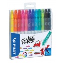 Viltstift PILOT friXion Colors medium assorti etui à 12 stuks