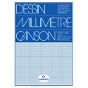 Millimeterblok Canson A3 blauw 50 vel