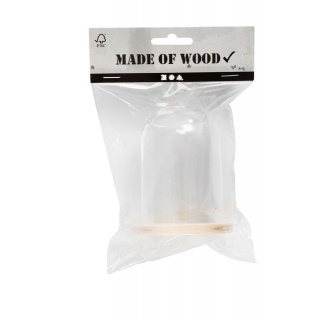 Stolp Creativ Company met houten voet 9.5cm x 6cm