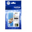 Inktcartridge Brother LC-421 zwart + 3 kleuren