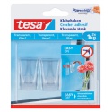 Klevende haak tesa® 1kg transparant 2 stuks