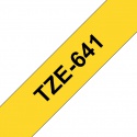 Labeltape Brother P-touch TZe-641 standaard 18mm zwart op geel